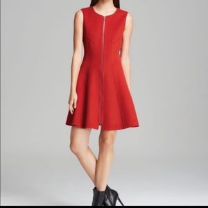 Theory Red wool Dress